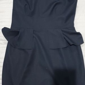 Tahari navy blue cocktail dressy dress